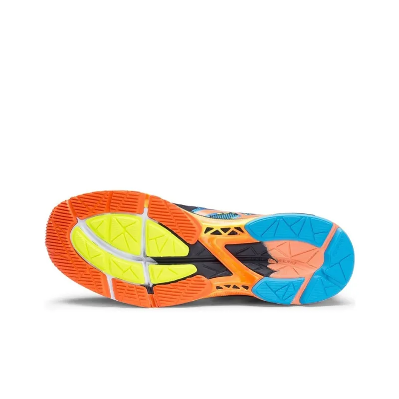 Asics Gel-Noosa Tri 10 Wear-Resistant Low-Top Running Shoes Men's Black Blue Orange Patchwork-3