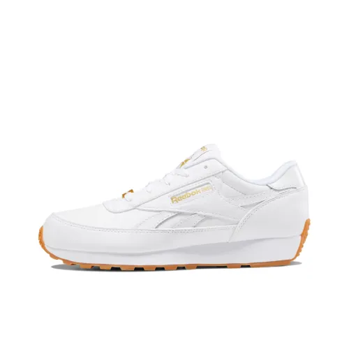 Reebok Classic Leather Running Shoes Men Low-Top White/Gold