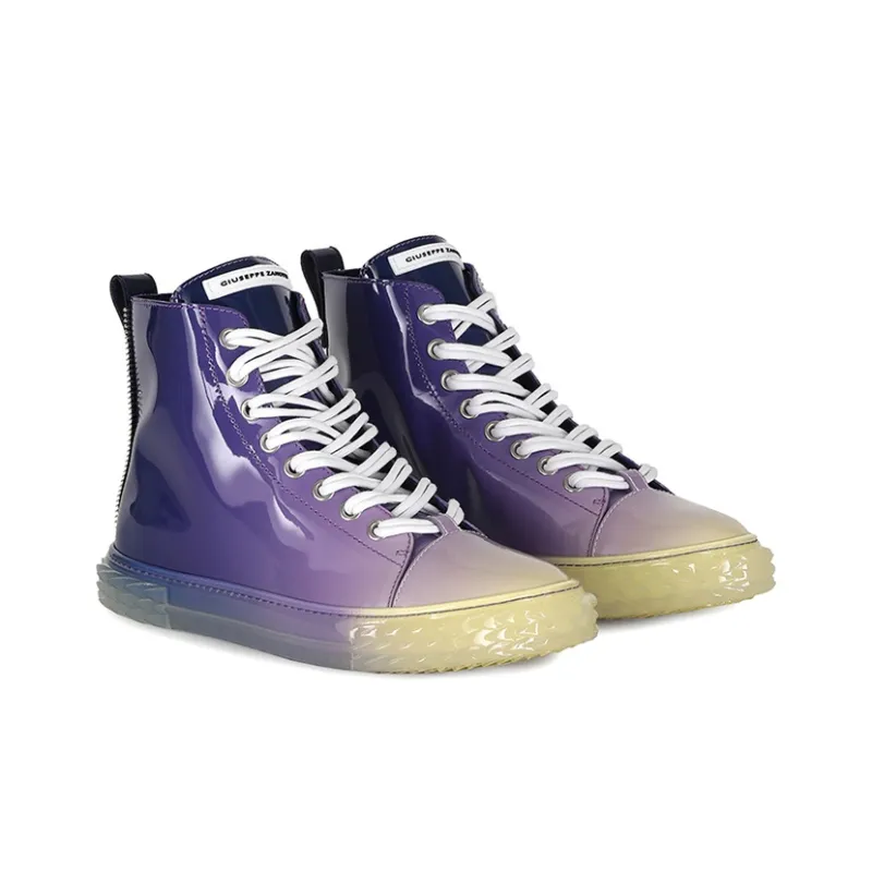 giuseppe zanotti Gradient High-shine Sneakers-2