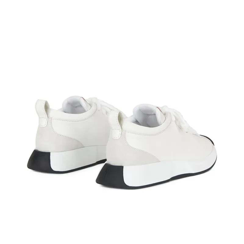 Giuseppe Zanotti/GZ Fero Cushioning, Slip Resistant, And Abrasion Resistant Low Top Casual Shoes Men's White-3