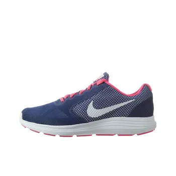 Nike REVOLUTION 3 Cushioning Breathable Lightweight Low-Top Running Shoes Men's Blue Pink