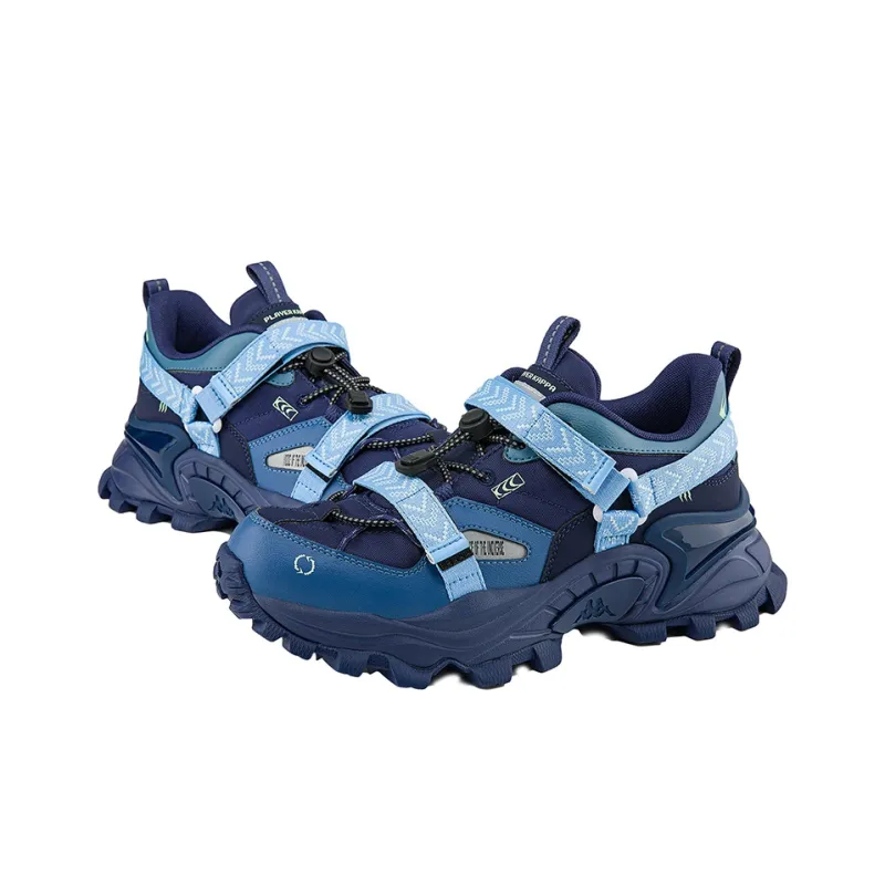 Kappa Gamer DJ Anti Slip Wear Resistant Low Top Casual Shoes Unisex Medium Antique Blue-3