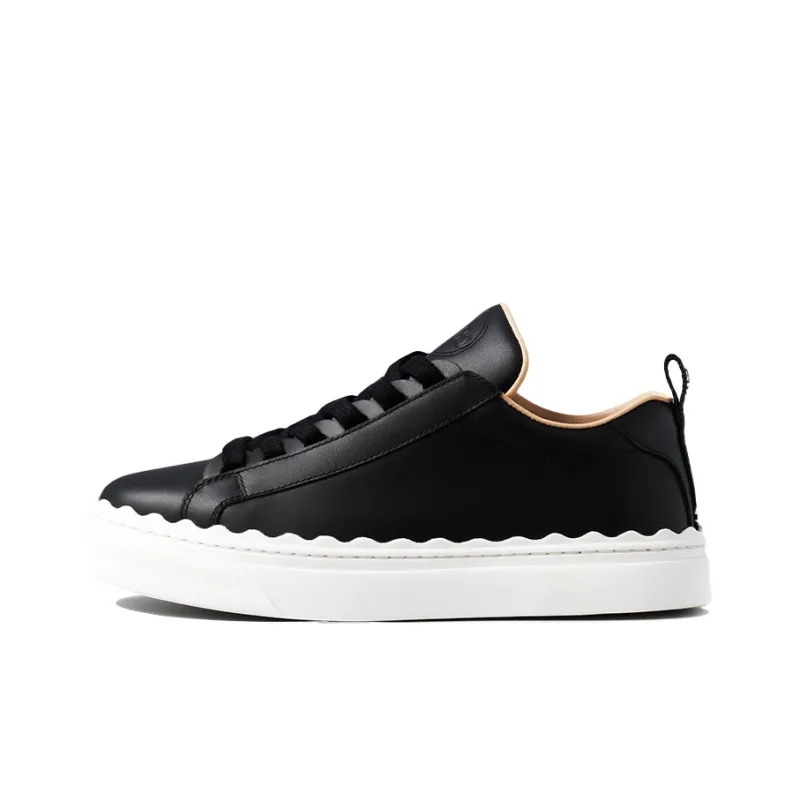 Chloe Lauren Low Top Stylish Skateboarding Shoes Women's Black White-0