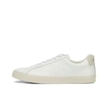VEJA Esplar Leather Stitched White Tan
