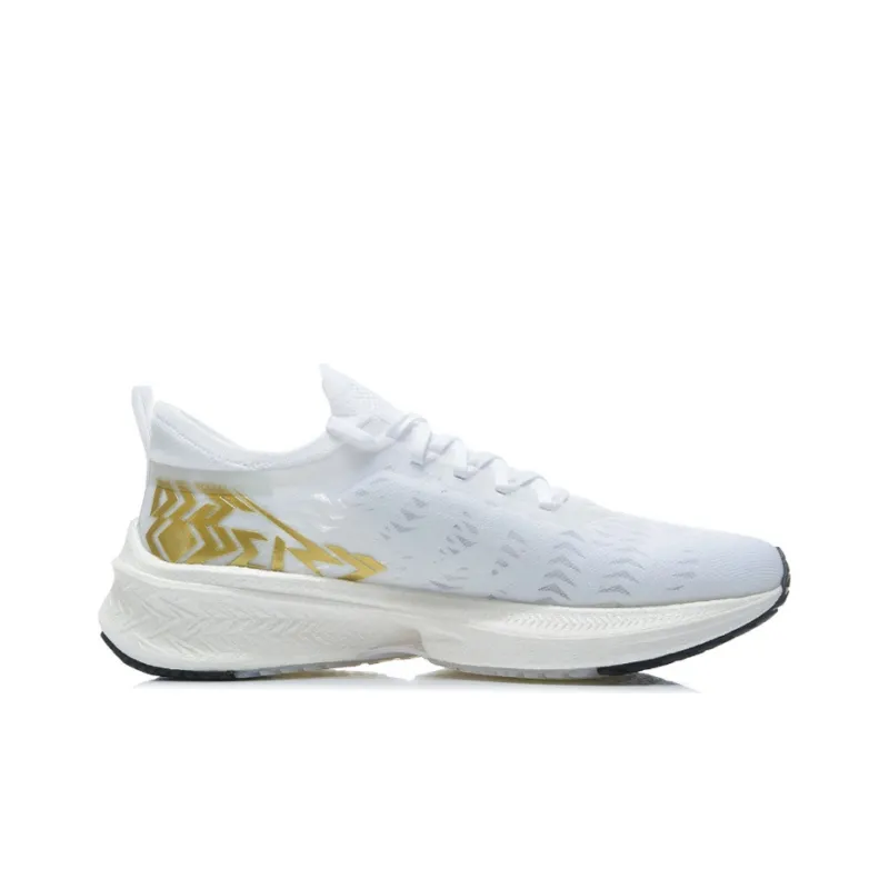 LiNing Feidian Discovery Slip-Resistant Cushioning Wear-Resistant Low-Top Running Shoes White-1