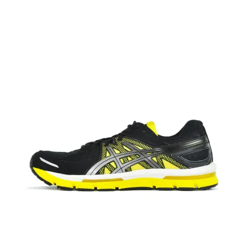 Asics Gel-Excel 33 Durable Breathable Low-Top Running Shoes Men's Black Yellow