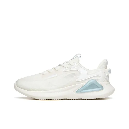 Anta Breathable Support Balance Impact-Resistant Lightweight Low-Top Running Shoes Women's Ivory White
