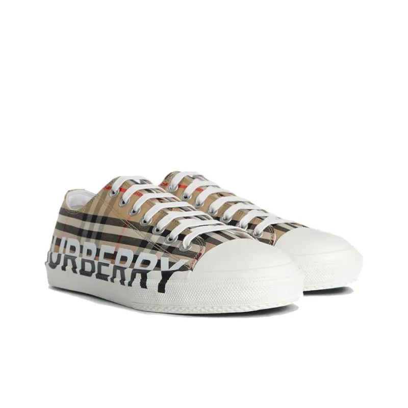 Burberry Check Logo Print Sneakers-3