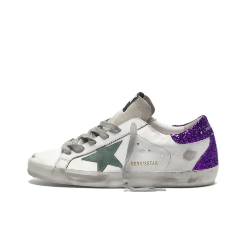 Golden Goose Super-Star Skateboard Shoes Women's Low-Top White/Purple