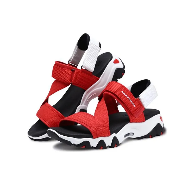 Skechers D'Lites 2.0 Sandals Red Women's-2