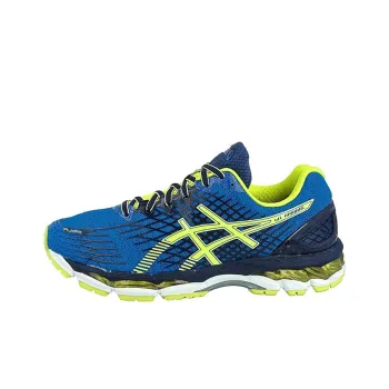Asics GEL-Nimbus 17 Breathable Lightweight Low-Top Running Shoes Men's Blue Yellow
