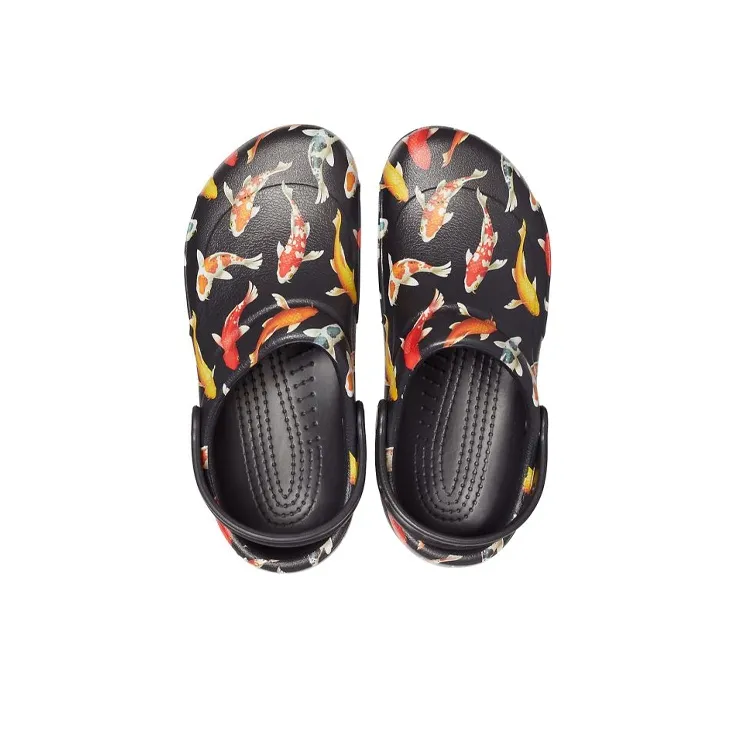 Crocs Bistro Graphic Clogs 'Black Multi'-4