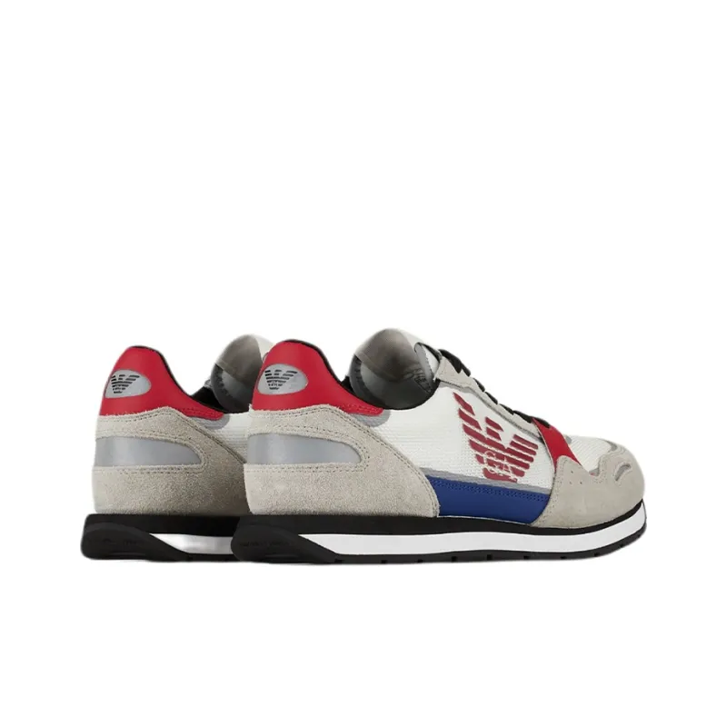EMPORIO ARMANI Slip Resistant, Abrasion Resistant Cushioning Low Top Casual Shoes Men's Gray-2