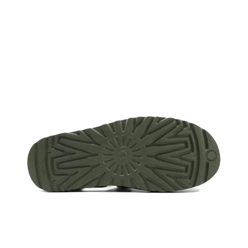 UGG Dune Fisherman Cowhide Green Sandals-6