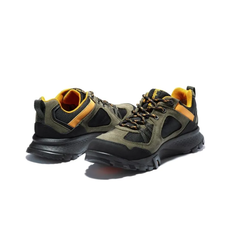Timberland Garrison Trail Waterproof Low Hikers 'Black Green Yellow'-1
