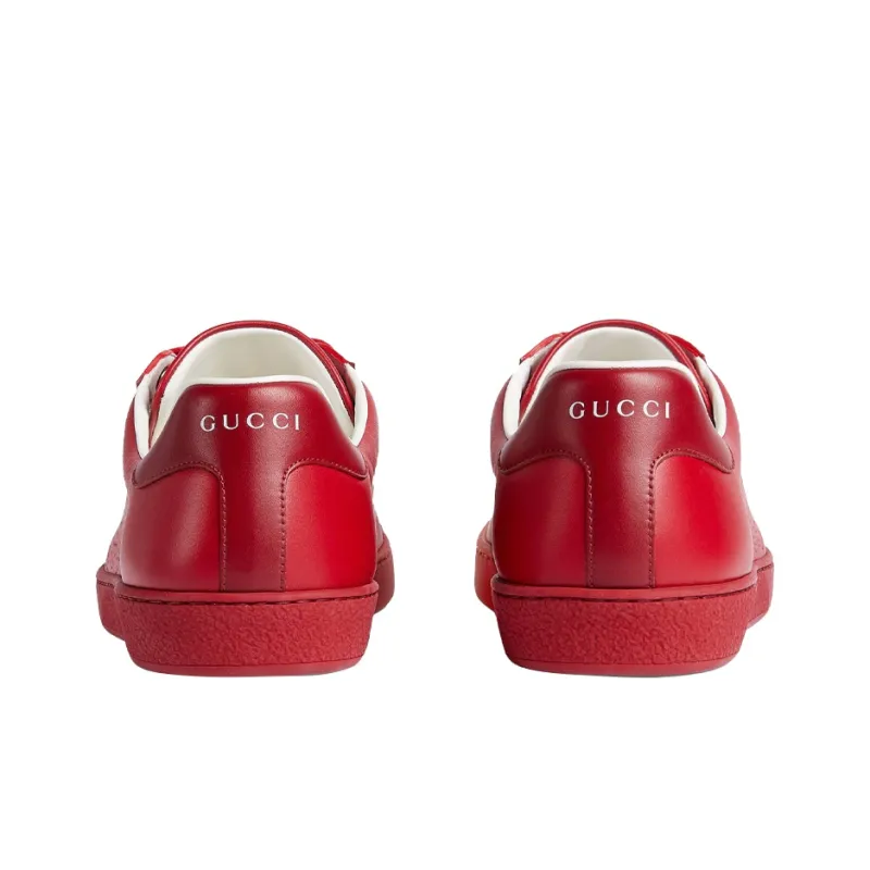 GUCCI Ace 'Interlocking G Hibiscus Red'-4