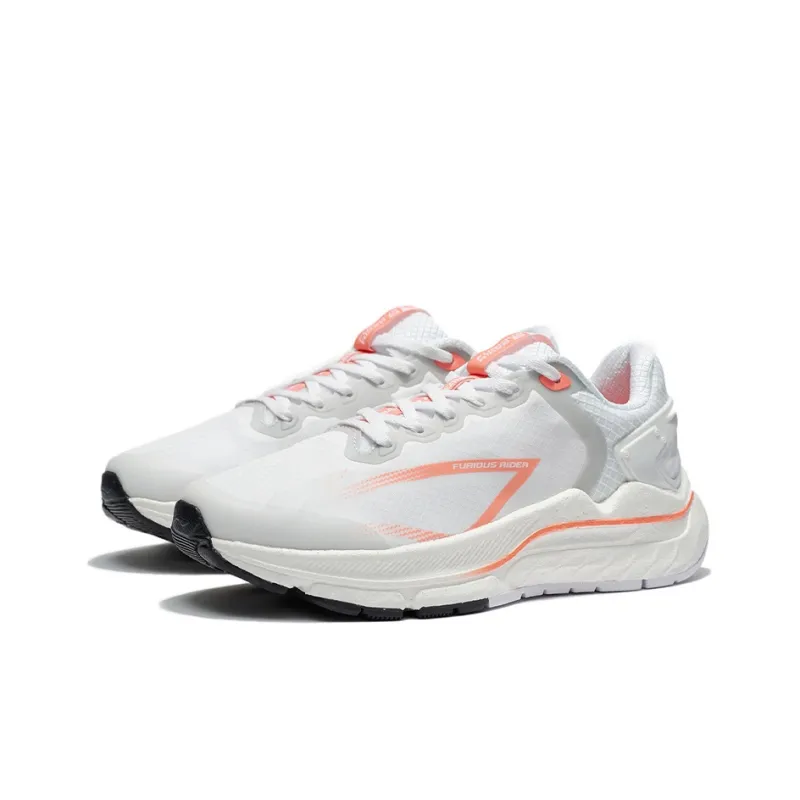 LiNing Furious Rider 5.0 Low Top Running Shoes Women's White Orange-2