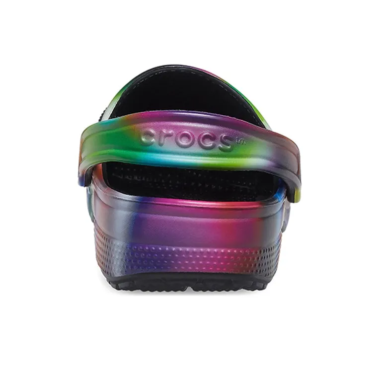 Crocs Colorful Crocs Beach Unisex Multi Color Black Sandals-4