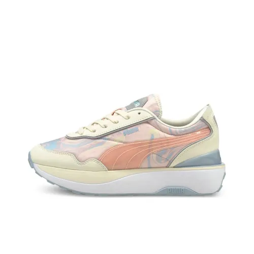 PUMA Cruise Rider Running Shoes Women's Low-Top Pink/Blue/White