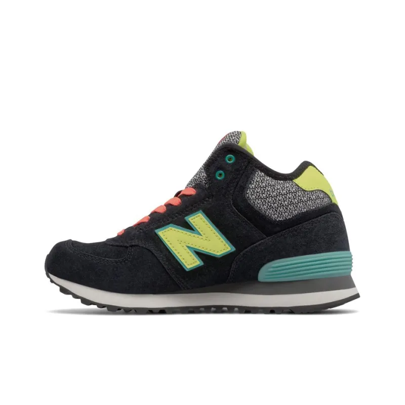 New Balance 574 Mid Cut 'Black Orange Yellow' Women's-0