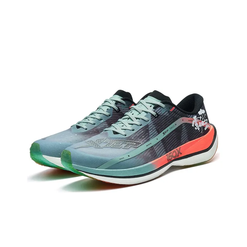 XTEP 160X 2.0 Anti Slip And Wear Resistant Rebound Low Top Running Shoes Men's Black Gray Red-2