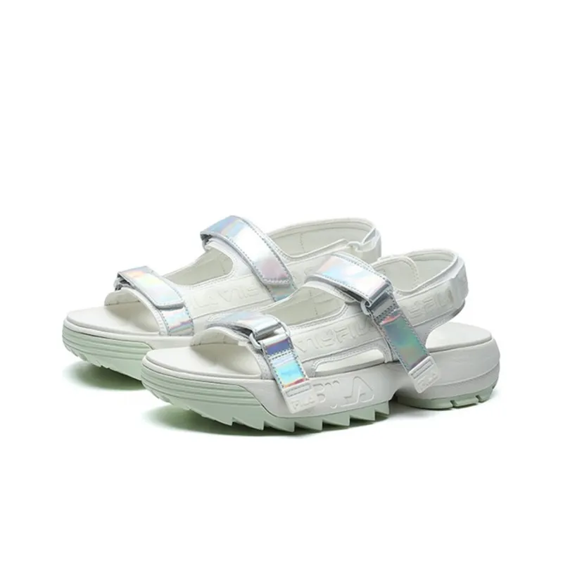 FILA Disruptor Sports Sandals Gs White Women's-2