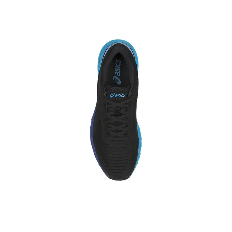 Asics Dynaflyte 2 Anti-Slip And Wear-Resistant Breathable Low-Top Casual Running Shoes Men's Black Blue-3