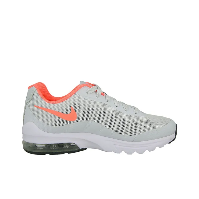 Nike Air Max Invigor Cushioned Anti-Slip And Wear-Resistant Lightweight Low-Top Running Shoes GS Gray Orange-1