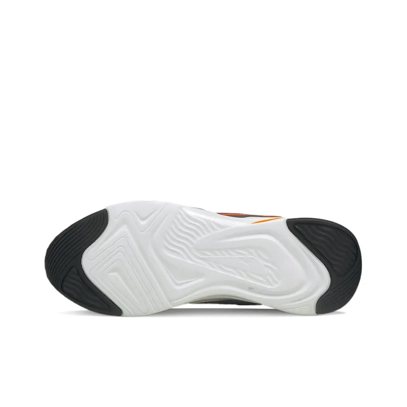PUMA Softride Cushioned Anti-Slip And Wear-Resistant Lightweight Low-Top Running Shoes Men's Gray Orange-4