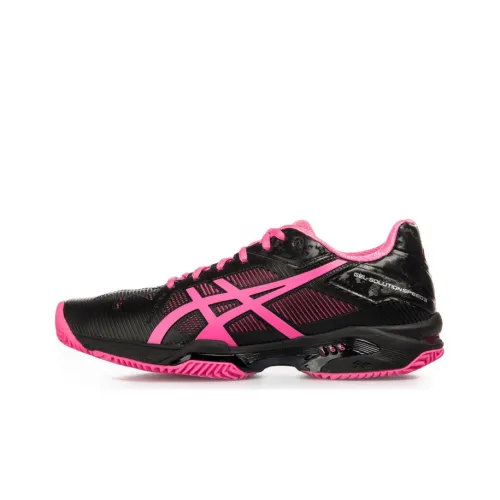 Asics Gel-Solution Speed 3 Running Shoes Women's Low-Top Black/Pink