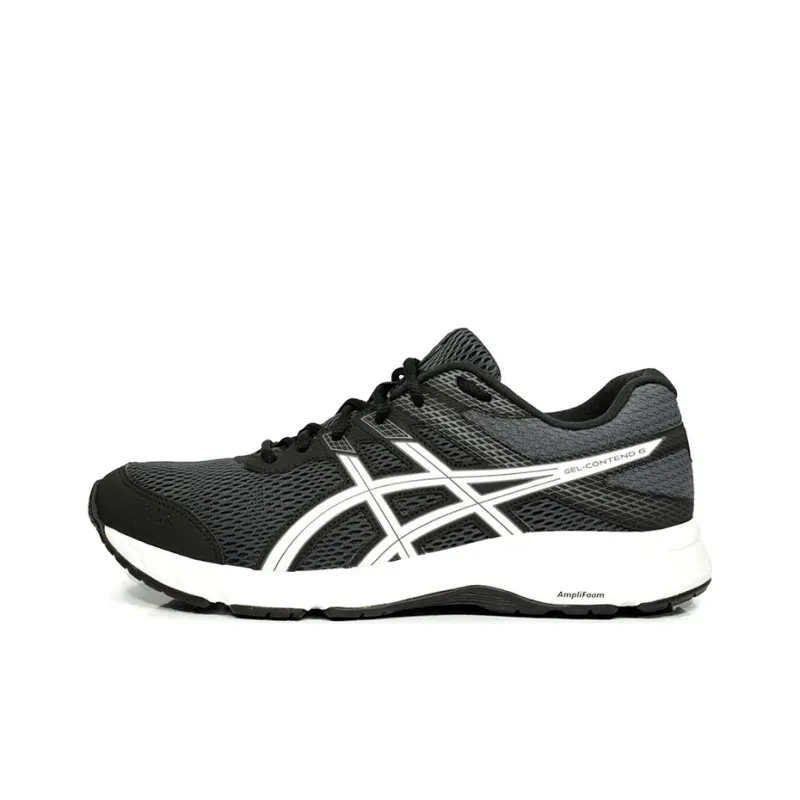Asics Gel-Contend 6 Slip-Resistant Cushioning Low-Top Running Shoes Men's Black-0