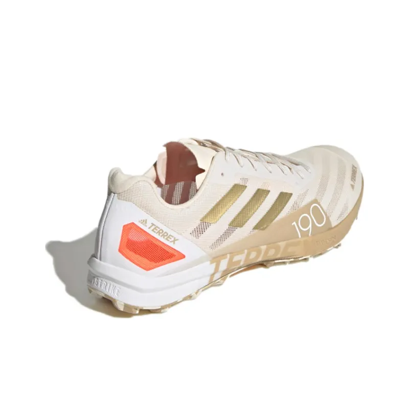 Adidas Terrex Speed Pro Durable Breathable Lightweight Low-Top Running Shoes Men's Gray Gold-3