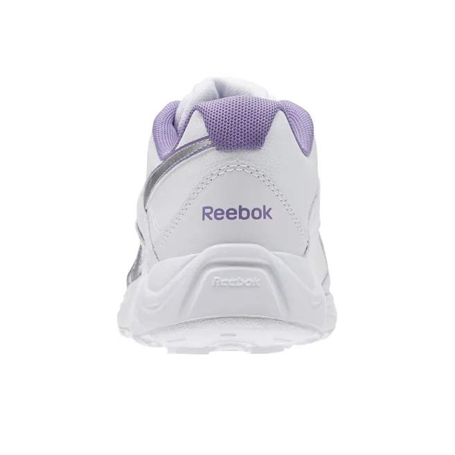 Reebok Walk Ultra V Dmx Ma Wear-resistant Non-slip And Breathable Low-Top Running Shoes Women's White Purple-4