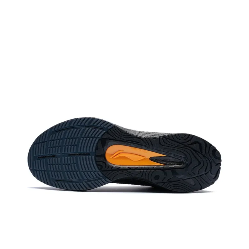 LiNing Shock Absorbers With Slip Resistant And Abrasion Resistant Properties Low Top Running Shoes Men's Black-4