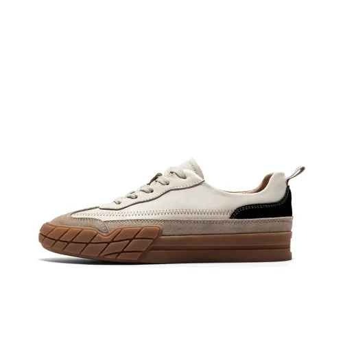 Q.VONTON Lifestyle Shoes Women's Low-Top Beige/Black