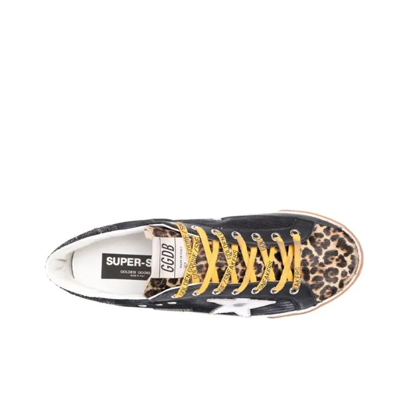 Golden Goose Super Star Corduroy Black Beige Silver Ice-3