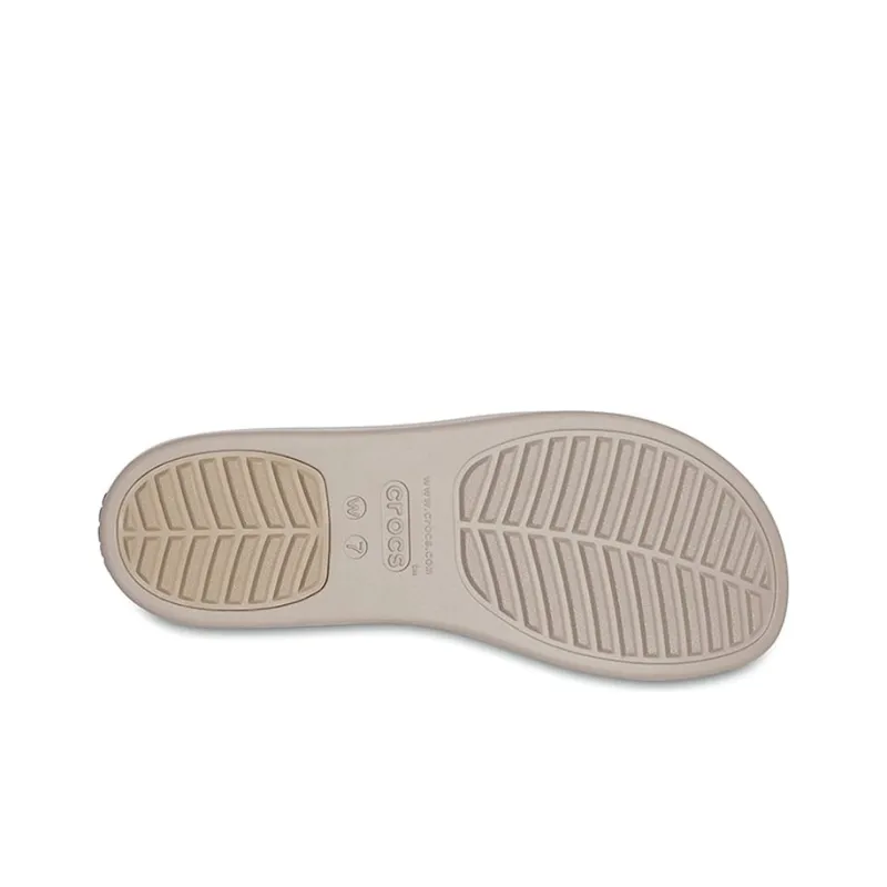 Crocs Brooklyn Lightweight Pale Pink Sandals Women's-4