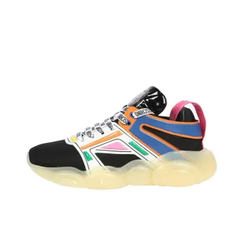 MOSCHINO Casual Shoes Women's Low Top Black/White/Blue