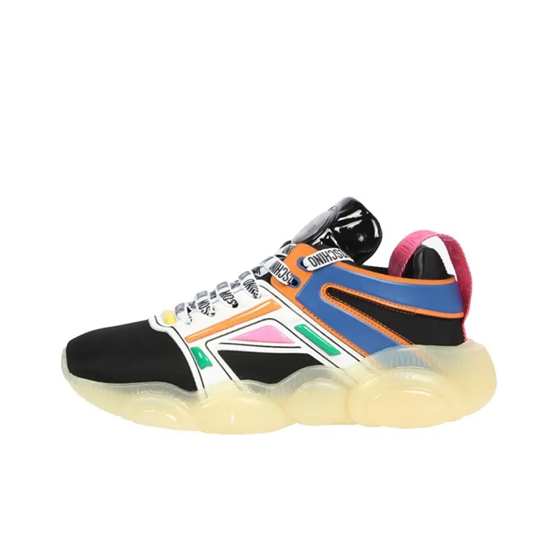 MOSCHINO Casual Shoes Women's Low Top Black/White/Blue-0