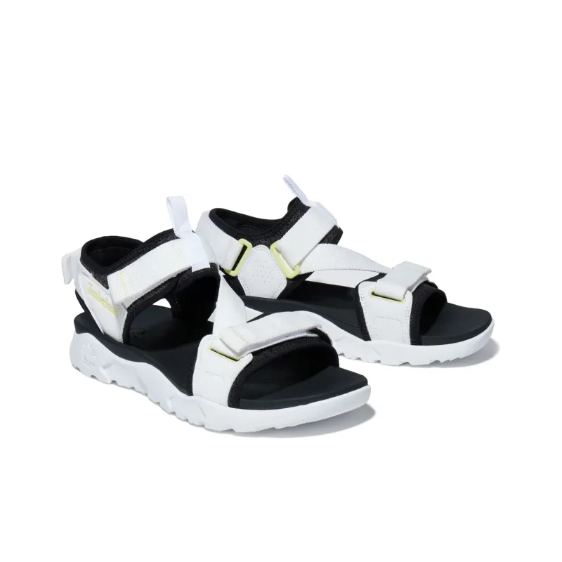 Timberland Ripcord Double Strap Sandals 'White Black'-2