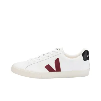 VEJA Esplar Logo Leather 'White Marsala Black'