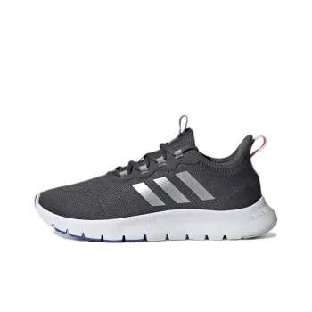 Adidas Nario Move Cushioned Slip Resistant Low Top Running Shoes Women's Gray White