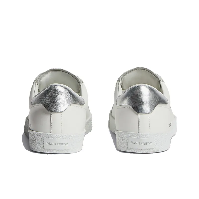 DSQUARED 2 Icon Cassetta Low Top Skateboard Shoes Women's White-4