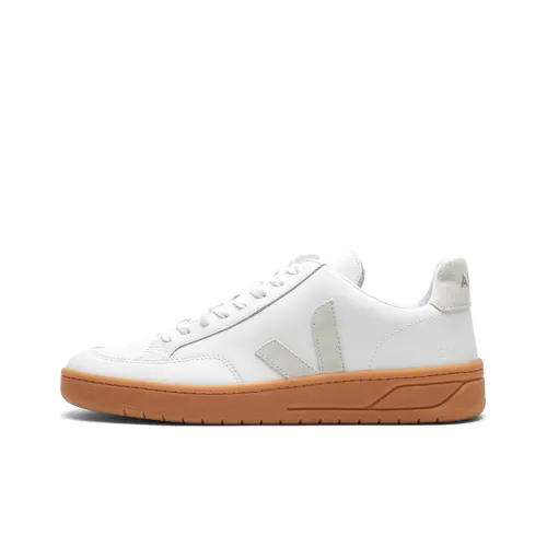 VEJA V-12 Skateboard Shoes Unisex Low-Top Off White