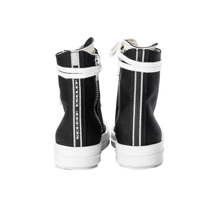 Rick Owens DRKSHDW High Top Stylish Skateboarding Shoes Women's Black-4