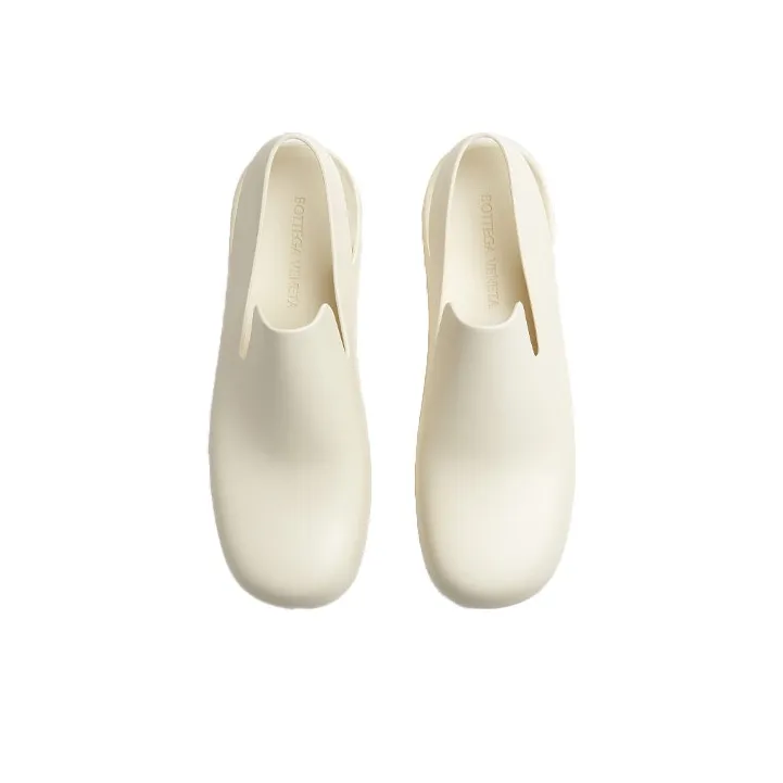 Bottega Veneta Rubber Slingback Puddle Shoe White Women's-3