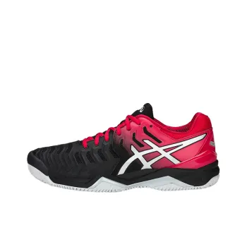 Asics Gel-Resolution 7 Running Shoes Men Low-Top Black/Red