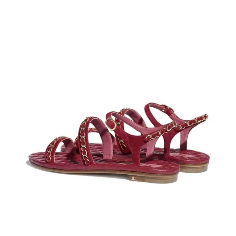 CHANEL One-Strap Sandals Women's-4