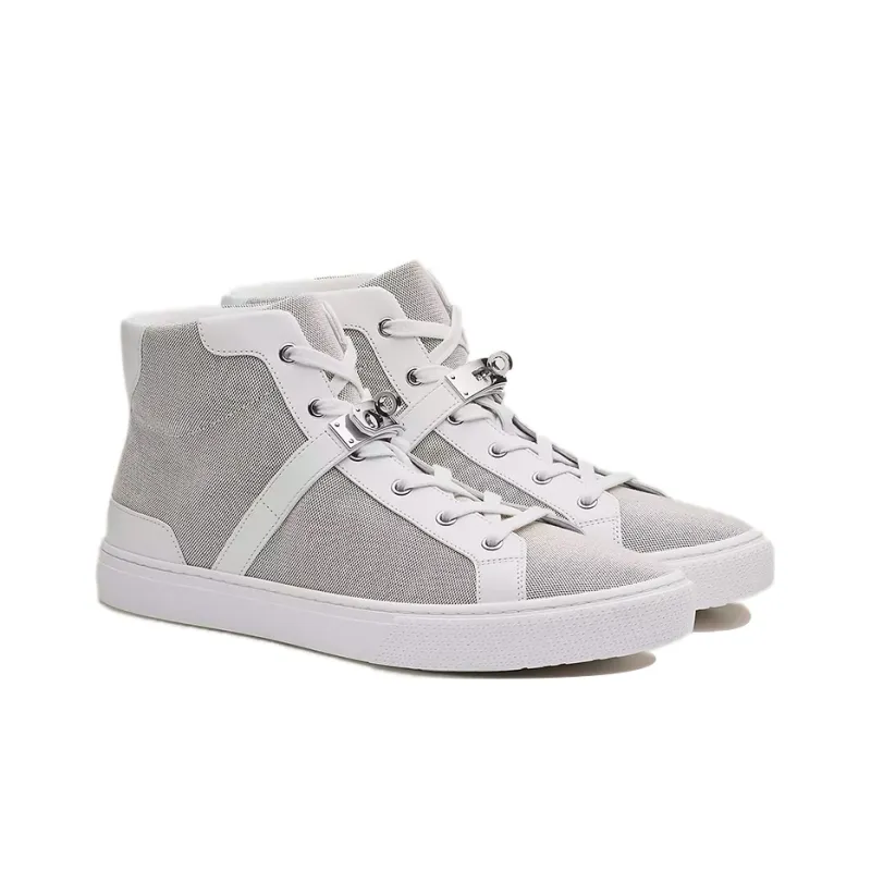 HERMES Daydream High Top Stylish Skateboarding Shoes Men's Purple White-2