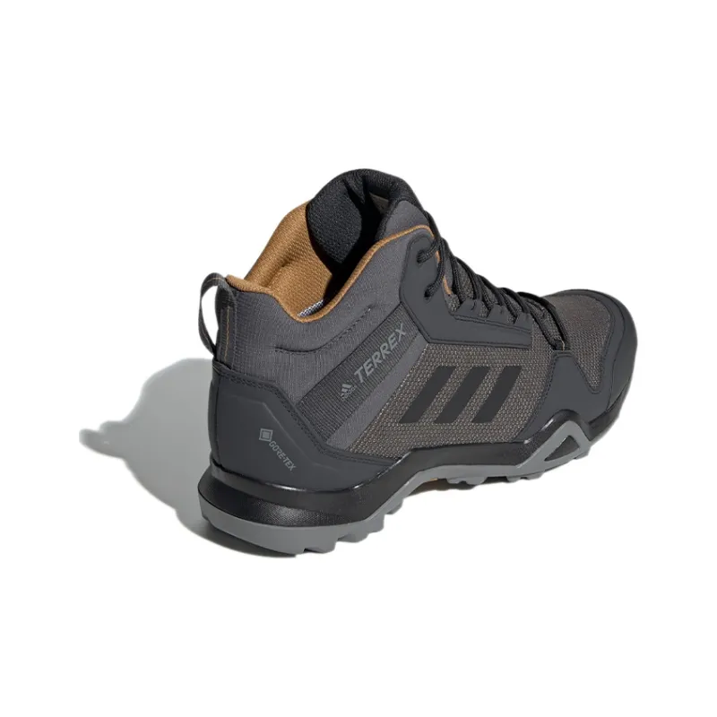 Adidas Terrex AX3 GTX Mid Gore Te Breathable Mid Top Outdoor Shoes Men's Dark Gray-3
